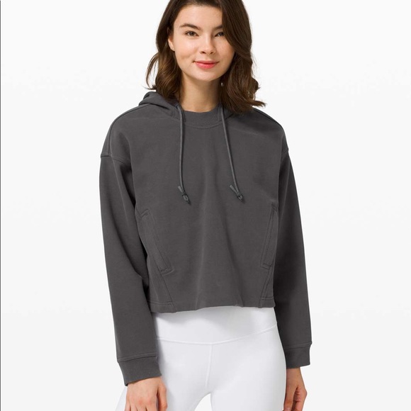Lululemon Cool Crescent Hoodie Graphite Grey 2 - Picture 2 of 4